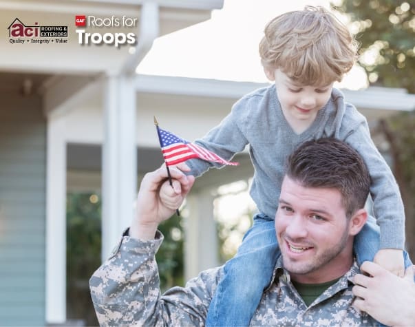 Roofs for Troops from ACI Roofing and Exteriors